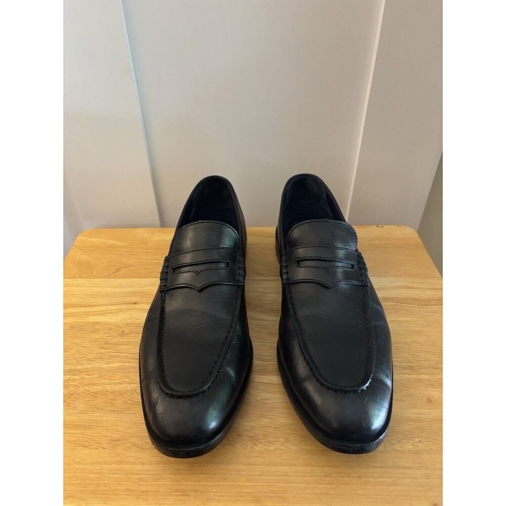 Cole Haan Men’s Black Leather Penny Loafers Slip On Dress Shoes Size 10.5 M